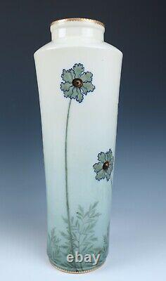 Large Ernst Wahliss Austrian Art Nouveau Porcelain Pottery Vase Turn Vienna