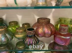 Lot 39 Pc Art Glass Collection Bowl Vase Brass Bohemian Loetz Kralik Rindskopf