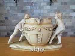 Lovely Antique Art Nouveau Imperial Amphora Wedding Basket Centerpiece (c. 1910s)