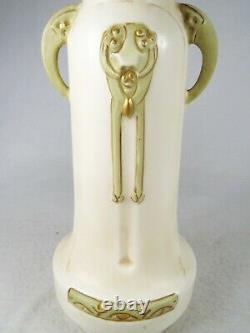 Lovely Austrian Art Nouveau Vase Double Handles Amphora Teplitz