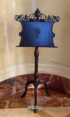 MAGNIFICENT 19c ART NOUVEAU AUSTRIAN MUSIC STAND FROM MUSEUM OF VIENNA