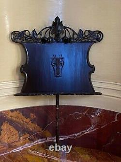 MAGNIFICENT 19c ART NOUVEAU AUSTRIAN MUSIC STAND FROM MUSEUM OF VIENNA