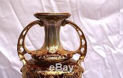 MAGNIFICENT 19th CENTURY AUSTRIAN ROYAL VIENNA HAND PAINTED VASE SIGNED WAGNER