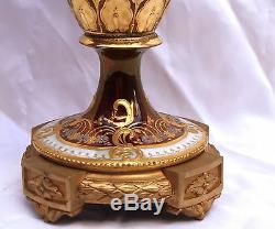 MAGNIFICENT 19th CENTURY AUSTRIAN ROYAL VIENNA HAND PAINTED VASE SIGNED WAGNER
