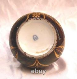 Magnificent 19 Century Austrian Royal Vienna Hand Painted Vase Signed