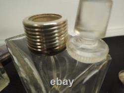 Pair Antique Sterling Silver Tap Austrian Perfume COLOGNE/TOILETRIES/Bootles