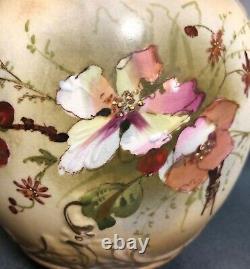 RARE Ernst Wahliss Turn Wien Austrian Handled Biscuit Jar Beautifully Painted