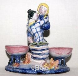 Rare WIENER WERKSTATTE Pottery Figurine / Saliere, Susi Singer (1891 1965)