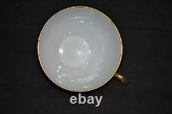 STUNNING Ernst Wahliss Art Nouveau GOLD GILDED Cup & Saucer POPPY FLORAL Signed