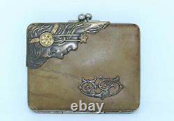 SUPERB 1920s AUSTRIAN ARTS & CRAFTS STYLE LEATHER LADIES PURSE or WALLET
