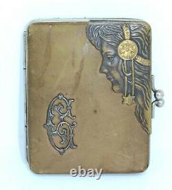 SUPERB 1920s AUSTRIAN ARTS & CRAFTS STYLE LEATHER LADIES PURSE or WALLET