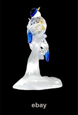 Sensational Nib Swarovski Austrian Crystal Malachite Kingfishers Figurine