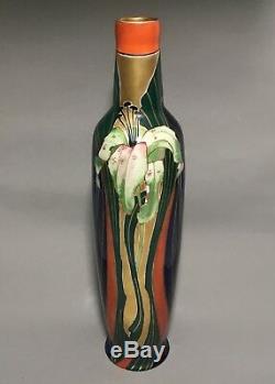Stunning Art Nouveau CARL KNOLL KARLSBAD Austrian Gilt Porcelain Vase Lily 16