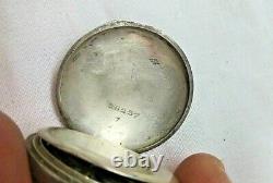 VERY RARE Art nouveau Austrian Silver pocket watch with flower engraving