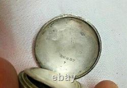 VERY RARE Art nouveau Austrian Silver pocket watch with flower engraving