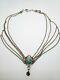 Vintage 40's Austrian Art nouveau Silver Festoon Necklace