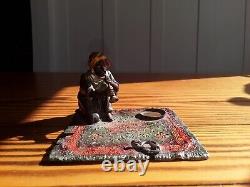 Vintage Austrian Cold Painted Bronze of a Snake Charmer on his Rug