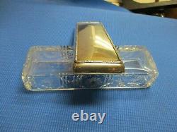 Vintage Austrian Cut Crystal Box With 800 Silver Top