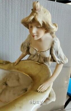 Vintage European Figural Amphora Centerpiece