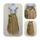 Vintage Skirt Size 8 Long Gold Floaty Bow Art Nouveau 1920s Style Glamorous M6