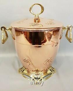 WMF German antique Art Nouveau copper drink bowl, drink container