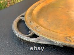 W. M. F. B. Buch Warszawa Galw. Silver Plate Brass ARGENTOR Serving Tray 1882-93 Old