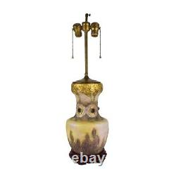 Werker Reissner Amphora Gres Berry Pottery Vase Mounted as Lamp
